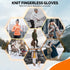 AURUZA 4 Pairs Winter Half Finger Gloves Knitted Fingerless Mittens Warm Stretchy Gloves for Men and Women...
